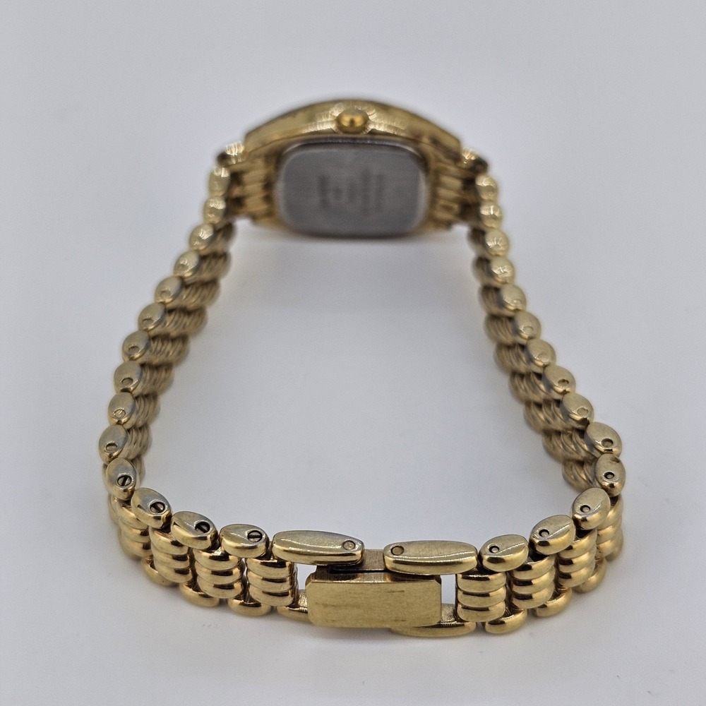 Armitron Women's Watch 19MM MOP Dial Crystal Bezel Gold Bracelet 6" New Battery - Picture 8 of 12